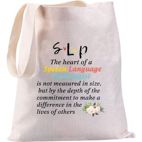 Speech Language Pathologist Gifts SLP Appreciation Gift SLP Gifts Speech Therapist Canvas Tote Bag Speech Therapy Gift