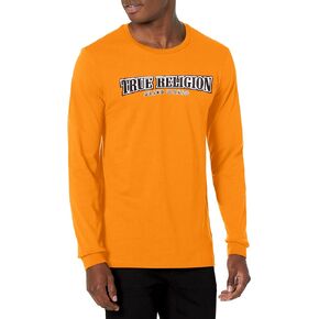 True Religion Men's Ls Arch Logo Tee