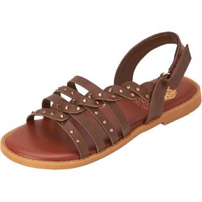 Vince Camuto Girls' Sandals - Strappy Braided Sandals - Open Toe Summer Gladiator Sandals for Girls (11-4)