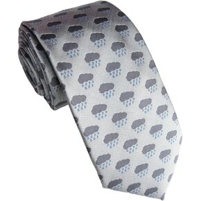Weather Necktie - Weatherman Necktie Meteorologist Necktie - Seattle Necktie - Sun & Clouds Necktie