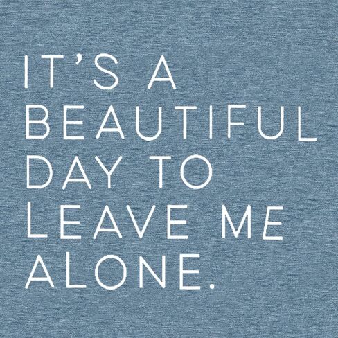 اتركني وحدي تي شيرت مطبوع عليه حروف تي شيرت لطيف تي شيرت مع مقولة مضحكة للنساء تي شيرت غير رسمي بأكمام قصيرة تي شيرت جديد in Kuwait