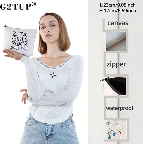 G2TUP حقيبة مستحضرات التجميل النسائية الفاخرة زيتا جيرلز روك منذ نادي نسائي لأخت منظمتنا (زيتا جيرلز روك) in Kuwait