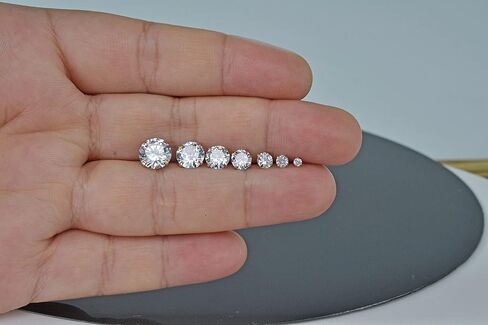 7 أزواج 20 جرام من الأقراط المصنوعة من الفولاذ المقاوم للصدأ مجموعة أقراط زركونيا مكعبة الشكل للرجال والنساء والفتيات 2 مم - 8 مم ذهبي وردي/أسود/فضي in Kuwait