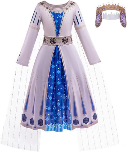 Wish Asha Costume Girls Asha Princess Dress Cosplay Outfits Kids Dress Up Halloween Christmas Party in Saudi Arabia