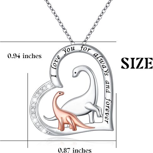 Yearace الفضة الاسترليني الأم والطفل الحيوانات قلادة الحب القلب قلادة قلادة لطيف الحيوان مجوهرات هدايا عيد الأم للزوجة الأم in Kuwait