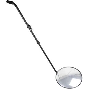 Adjustable Angle Magnifying Vehicle Security Tool Under Car Inspection Mirror,Telescoping Handle,Wide Application for Checking Anomalies
