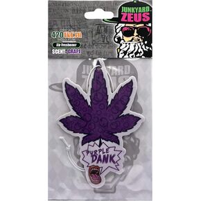 Grape Scent Purple Dank Auto Automobile Room Office Perfume Scented Hanging Paper Air Freshener (3 Qty)