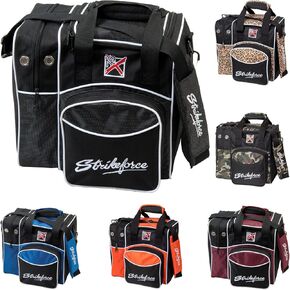 KR Strikeforce Flexx Single Tote Bowling Bag with Side Shoe Compartment and Front Accessory Compartment