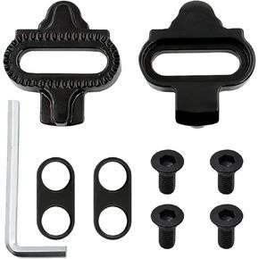 2PCS Bike Cleats, SPD Compatible Bike Cleats, Spd Cleats for Cycling Shoes, Cycling Cleats, Cleat Set Compatible with Shimano SPD & Look X-Track Pedals for Spinning Indoor Cycling and Mountain Biking