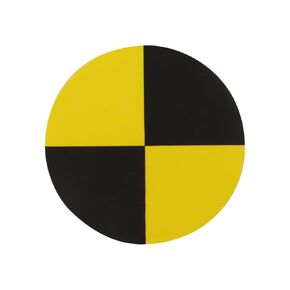 (270Pcs) TOSUKKI Crash Test Stickers,Crash Test Targets,Crash Test Markers,Crash Test Dummy Stickers Reflective (Ø 10 mm)