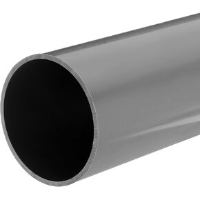 MECCANIXITY PVC Rigid Round Pipe 22.2mm ID 26mm OD 330mm/13" Dark Grey High Impact for Water Pipe Crafts Cable Sleeve