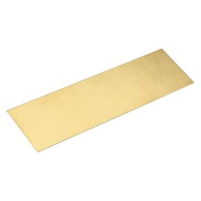 uxcell Brass Sheet, 12" x 4" Metal Sheets 0.02" Thickness H62 Brass Plates for DIY Crafts, Electrical, Repairs, Industry