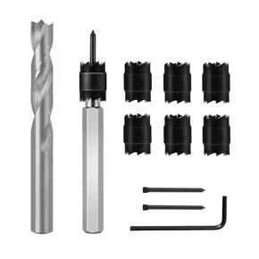 Rotary Spot Weld Cutter Sets Double Sided, Bestgle 3/8" HSS Spot Weld Cutter Remover Drill Bits Hex Sheet Metal Hole Cutter Remover for Power Drill Spot Welding