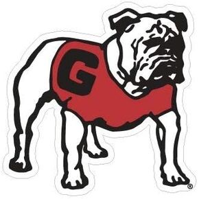 UGA Georgia Bulldogs Large 12" Standing Dawg Magnet