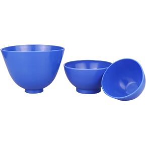 3PCS Dental Bowls Alginate Nonstick Flexible Rubber Dental Lab Mixing Bowls Tools For Home Supplies