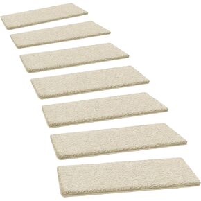 PURE ERA Carpet Stair Treads Ultra Plush 9.5" X 30"Soft Bullnose Indoor Stair Protectors Pet-Friendly Non-Slip Skid Resistant Tape Free Washable Reusable(2 Pieces,Dark Gray)