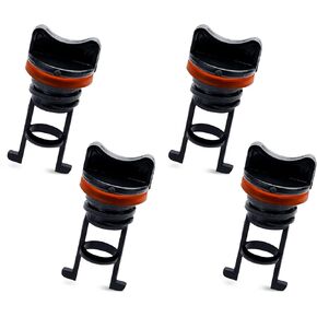 4pcs Boat Drain Plugs, 3/4 Inch Diameter Nylon Thread Drain Stoppers Kayak Scupper Plug Kit Drain Plugs Lifetime Kayak Accessories for Dinghy Canoe Boat