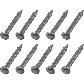 uxcell 100Pcs Small Hardware Nails, 1.2 x 19mm Carbon Steel Round Head Nail Common Finishing Nail for Household Woodworking Picture Hanging DIY Projects, Black