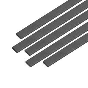 uxcell Carbon Fiber Strip Bars 1x3mm 600mm Length Pultruded Carbon Fiber Strips for Kites, RC Airplane 5 Pcs