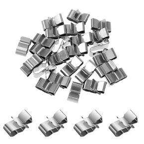 Molain 25 Pcs Trailer Frame Wire Clips, 18mm / 0.72inch Stainless Steel Cable Clips Cable Ties Wire Clamp for Wire Management All Types of Cargo Camper Boat Snowmobile Trailer
