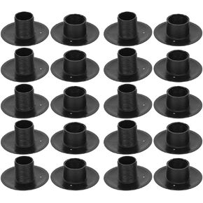 Foosball Bearing Rods, 10 Pair Black Plastic Tabletop Foosball Bushings Table Football Bearing Rods Foosball Machine Bearings Foosball Fun Games Accessories Foosball Table Replacement Part