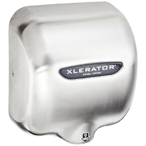 Excel Dryer XL-SB-ECO-1.1N Hand Dryer XLERATOR XL-SB-ECO Automatic, Surface-Mounted, Brushed Stainless Steel Cover, 110-120V with Noise Reduction Nozzle
