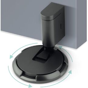 Upgraded Mechanical Floor Door Stopper, Adjustable Height Windproof Door Stop, Silent Door Stopper for Bottom of Door, Heavy Duty Door Stopper, with 3M Adhesive, Nail Free or Screws