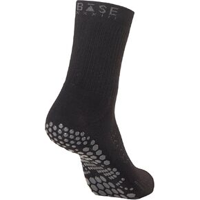 Base 33 Crew Grip Socks Medium Black