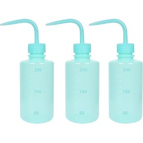 3 Pcs Tattoo Wash Bottle, Wash Bottles, Narrow Mouth Squeeze Bottle, Safety Rinse Bottle Watering Tools, for Lab, Tattoo, hair, pet, Plant Irrigation Bottle (White, 500ml)