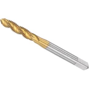 Spiral Flute Threading Tap, 10-32 UNF Thread Size 3 Flutes, High Speed Steel Tapping Tool - (Applications: for Processing Holes & Sticky Materials)