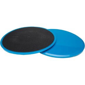 Mind Reader Fitness, Body Floor Sliders Exercise Equipment, Core Gliders, Gliding Discs, Set of 2, Yellow, 2 Piece