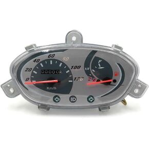 uxcell 0-120km/h Motorcycle Odometer Speedometer Meter Oil Gauge Cluster for Yamaha Jog
