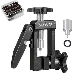Bicycle Brake Hydraulic Hose Fitting Insert Tool,Bike Hydraulic Needle Driver Insertion Tool,Brake Lines Tubing Entry Device,MTB Road Bike Olive Head Press in Hydraulic Brake Lines Cutting Tools