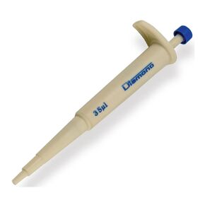 Globe Scientific Diamond 3322-35 Jr. Mini Pipette, Autoclavable, 35µL Volume, Blue