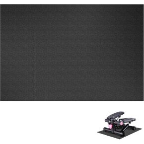 Mini Stair Stepper Mat, Stepper Mat Home Exercise Equipment Mat, Fitness Mat Mini Yoga Mat Floor Protector (Black)