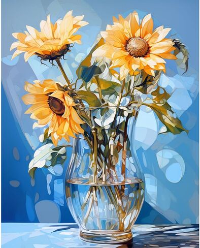 مجموعة الطلاء بالأرقام السهلة من didfig للبالغين المبتدئين، مجموعة ألوان الطلاء بالأرقام البسيطة DIY للبالغين والأطفال على ضفاف البحيرة والحرف الفنية للشجرة الوردية مناسبة كهدية لديكور الحائط المنزلي مقاس 16 × 20 بوصة in Kuwait