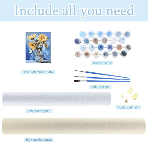 مجموعة الطلاء بالأرقام السهلة من didfig للبالغين المبتدئين، مجموعة ألوان الطلاء بالأرقام البسيطة DIY للبالغين والأطفال على ضفاف البحيرة والحرف الفنية للشجرة الوردية مناسبة كهدية لديكور الحائط المنزلي مقاس 16 × 20 بوصة in Kuwait