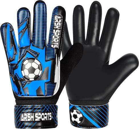 قفازات حارس المرمى لكرة القدم للأطفال، قفازات حارس المرمى للشباب الأولاد والبنات 4 مم من اللاتكس، مضادة للانزلاق، حماية فائقة للمعصم in Kuwait