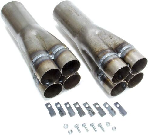 جامع، Husler، سهل الارتداء، 4 × 2-1/8 بوصة أنابيب أساسية، 3-1/2 بوصة مخرج، 10 بوصة طويلة، فولاذ، طبيعي، زوج in Kuwait