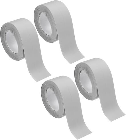 uxcell 4 Rolls Brown Caulk Sealant Strip Waterproof Self Adhesive 1.4" x 10.5Ft Toilet Caulk Tape, Bathtub Caulk Sealing Strip for Kitchen Countertop, Sink, and Floor Edge Protector in Saudi Arabia