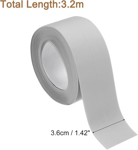 uxcell 4 Rolls Brown Caulk Sealant Strip Waterproof Self Adhesive 1.4" x 10.5Ft Toilet Caulk Tape, Bathtub Caulk Sealing Strip for Kitchen Countertop, Sink, and Floor Edge Protector in Saudi Arabia