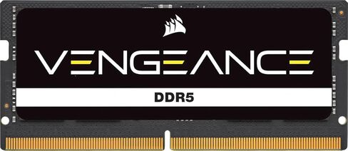 ذاكرة الوصول العشوائي CORSAIR Vengeance SODIMM DDR5 96 جيجابايت (2 × 48 جيجابايت) 5200 ميجاهرتز CL44 Intel XMP iCUE المتوافقة مع ذاكرة الكمبيوتر - أسود (CMSX96GX5M2A5200C44) in Kuwait