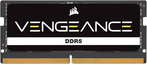 ذاكرة الوصول العشوائي CORSAIR Vengeance SODIMM DDR5 96 جيجابايت (2 × 48 جيجابايت) 5200 ميجاهرتز CL44 Intel XMP iCUE المتوافقة مع ذاكرة الكمبيوتر - أسود (CMSX96GX5M2A5200C44) in Kuwait