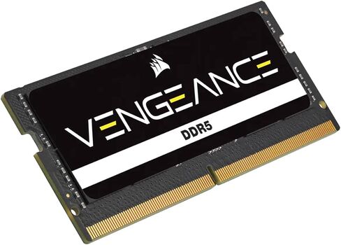 ذاكرة الوصول العشوائي CORSAIR Vengeance SODIMM DDR5 96 جيجابايت (2 × 48 جيجابايت) 5200 ميجاهرتز CL44 Intel XMP iCUE المتوافقة مع ذاكرة الكمبيوتر - أسود (CMSX96GX5M2A5200C44) in Kuwait