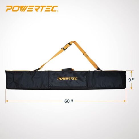 مجموعة ربط السكك الحديدية لدليل منشار المسار POWERTEC 110 بوصة لمناشير مسار ميلووكي تتضمن قضبان توجيه من الألومنيوم المبثوقة مقاس 2 × 55 بوصة و(2) موصلات سكة توجيه لمشاريع الأعمال الخشبية، 71871 in Kuwait