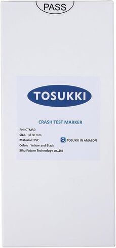 (270Pcs) TOSUKKI Crash Test Stickers,Crash Test Targets,Crash Test Markers,Crash Test Dummy Stickers Reflective (Ø 10 mm) in Kuwait