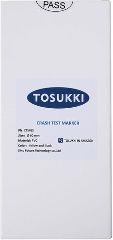 (270Pcs) TOSUKKI Crash Test Stickers,Crash Test Targets,Crash Test Markers,Crash Test Dummy Stickers Reflective (Ø 10 mm) in Kuwait