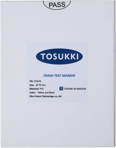 (270Pcs) TOSUKKI Crash Test Stickers,Crash Test Targets,Crash Test Markers,Crash Test Dummy Stickers Reflective (Ø 10 mm) in Kuwait