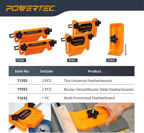 POWERTEC 15pcs Setup Blocks Height Gauge Set, Router Table Setup Bars for Router Bit/Table Saw Blade Height, Band Saw, Drill Press, Aluminum Marking Gauge for Carpenter, Woodworking (71843) in Saudi Arabia