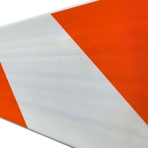 Plasticade Type III and A-Frame Traffic Barricade Board - 72" x 1" x 8", 2 Pack, EG Sheeting, High-Density Polyethylene, Fade & Chip Resistant, Reflective Sheeting, Hollow Core Design in Saudi Arabia